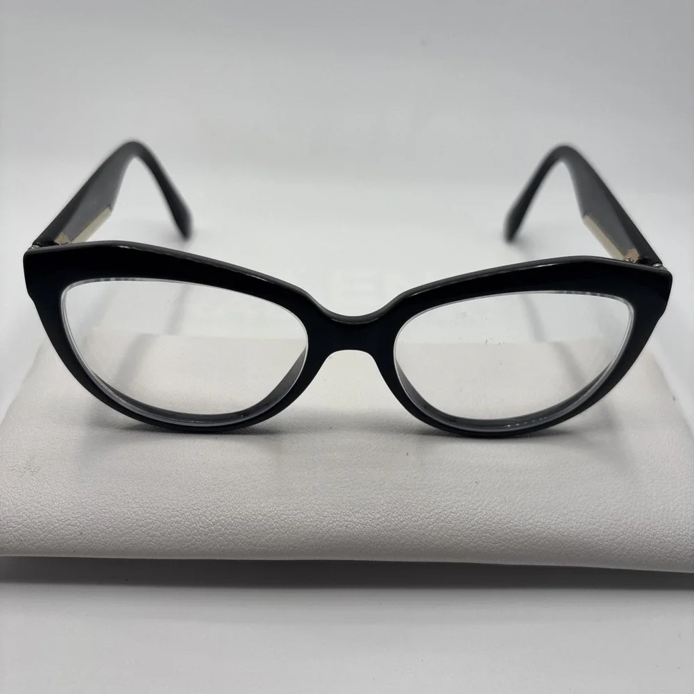 FENDI FF 0020 D28 BLACK GOLD AUTHENTIC DESIGNER FRAMES EYEGLASSES 140mm #C307